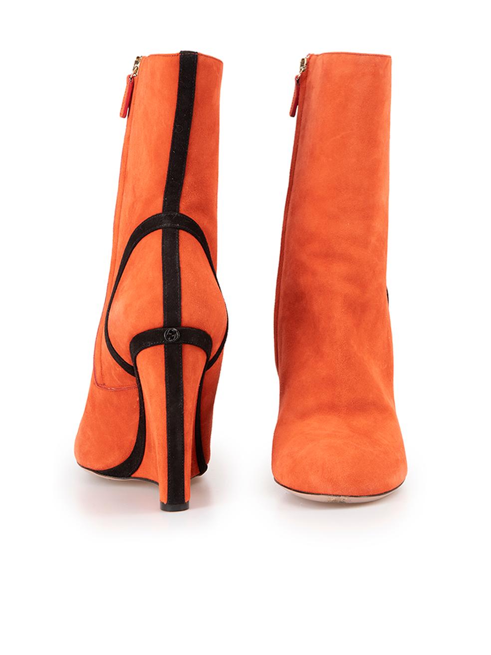 orange gucci boots
