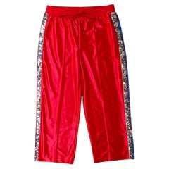 Gucci Women's Red Sequined Sweatpants, Size Small, Excellent Condition