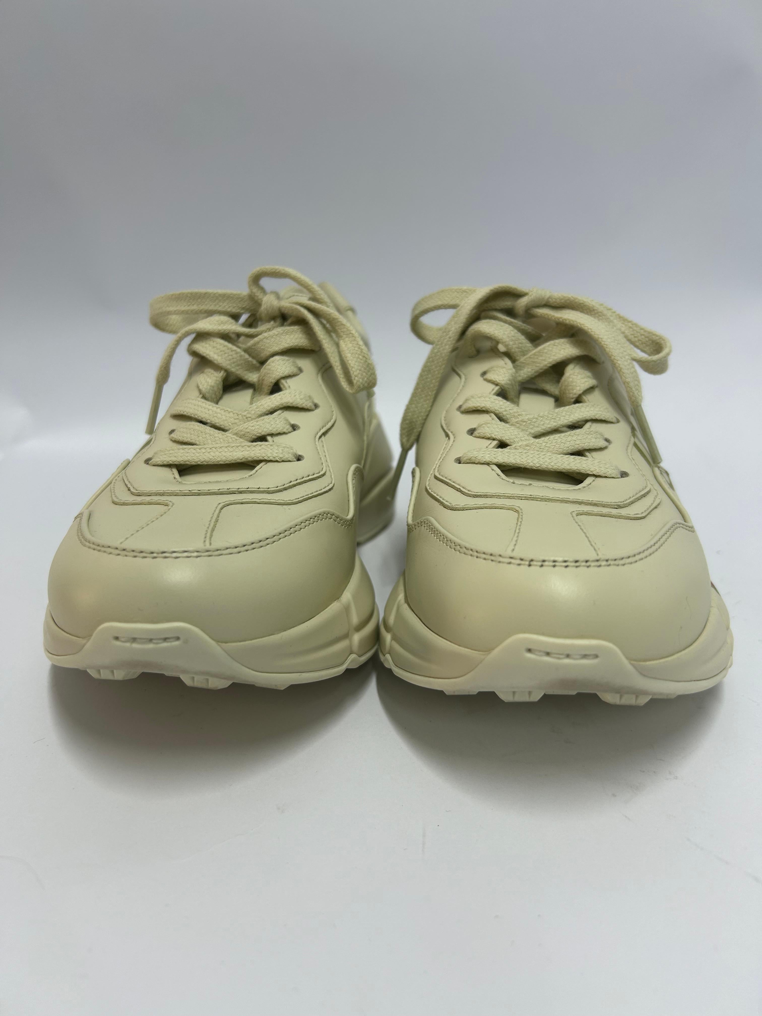 Gucci Damen Rhyton Logo Turnschuhe mit Logo Größe EU 37,5 9
