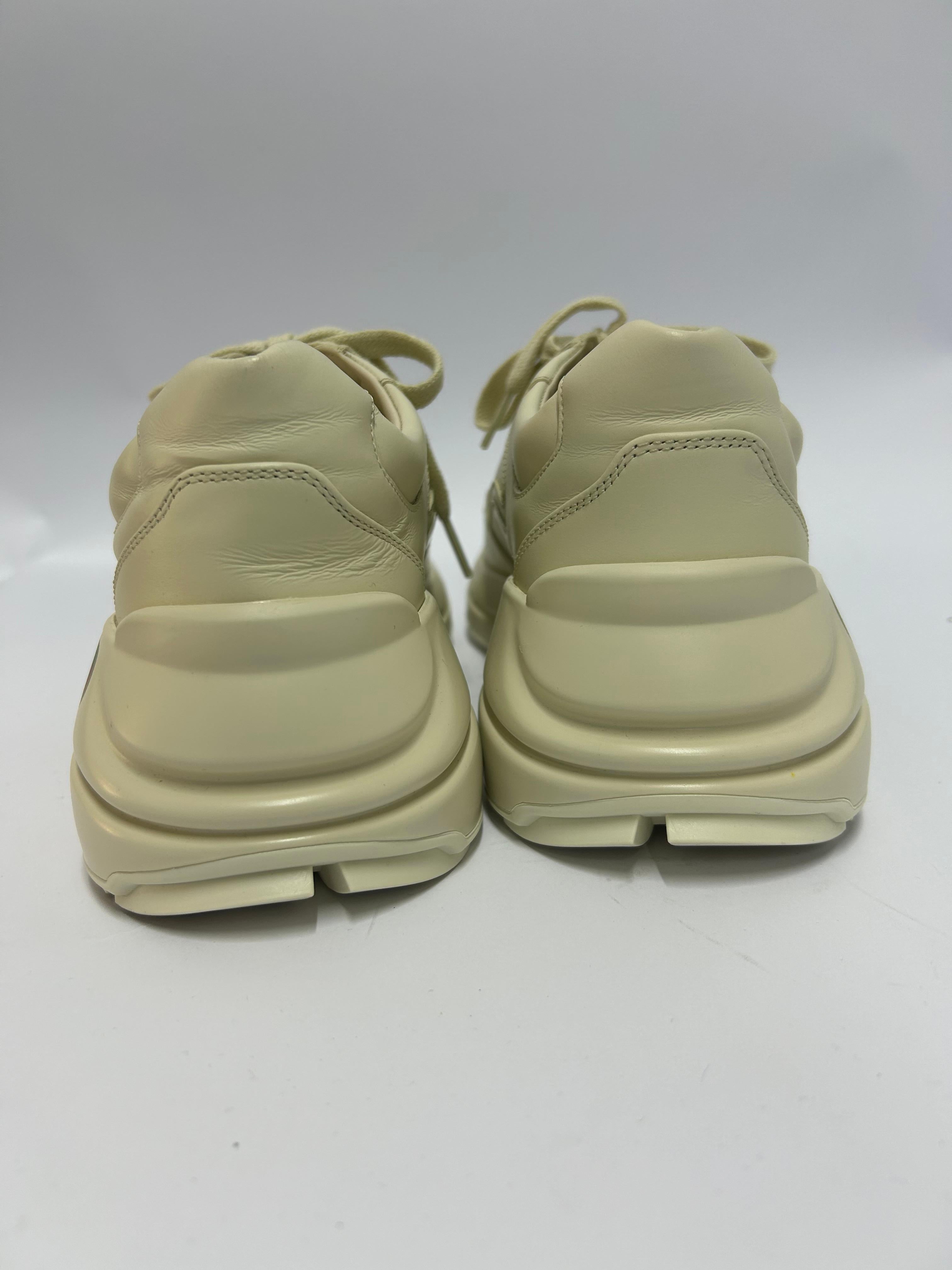 Gucci Damen Rhyton Logo Turnschuhe mit Logo Größe EU 37,5 10