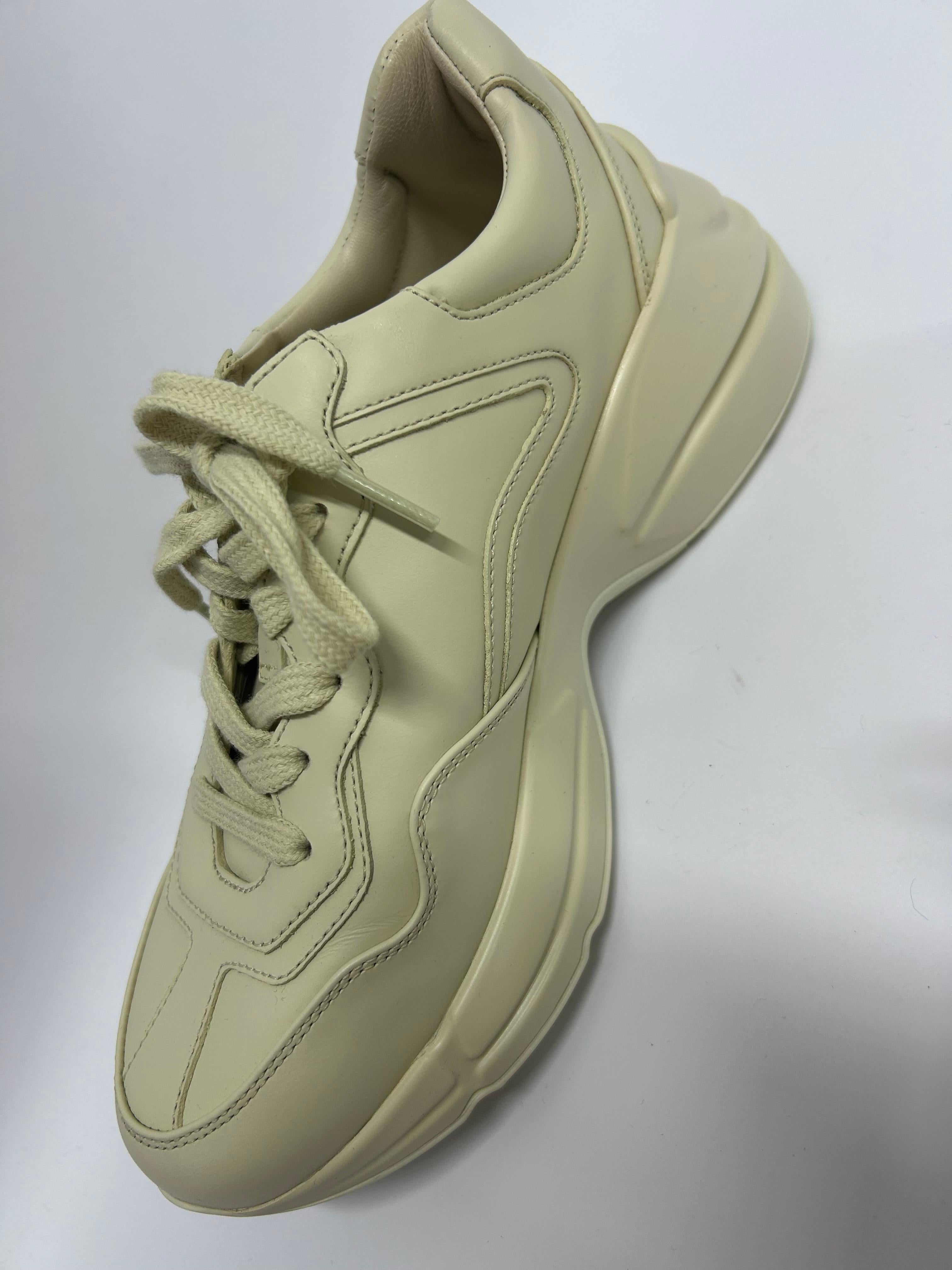 Gucci Damen Rhyton Logo Turnschuhe mit Logo Größe EU 37,5 5