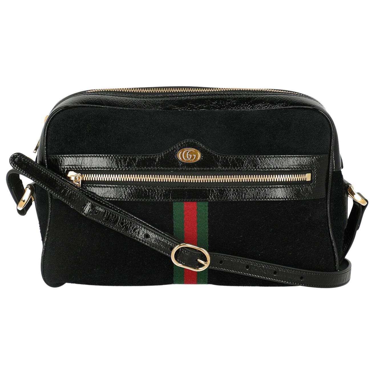 gucci ophidia black leather