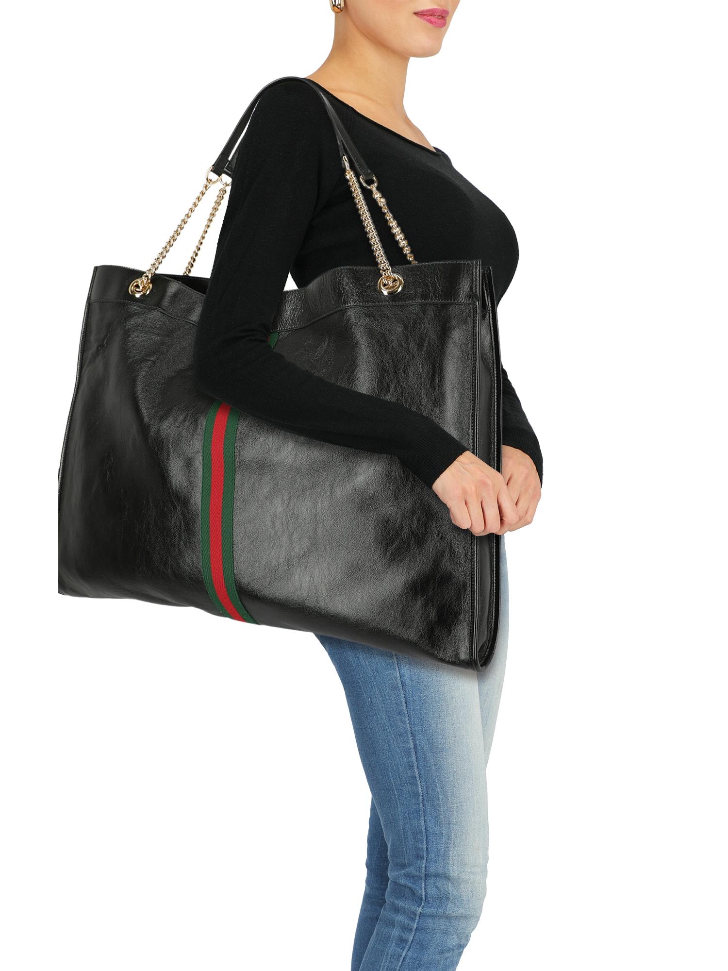 gucci black canvas shoulder bag