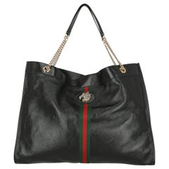 Gucci Women's Shoulder Bag Rajah Black Leather