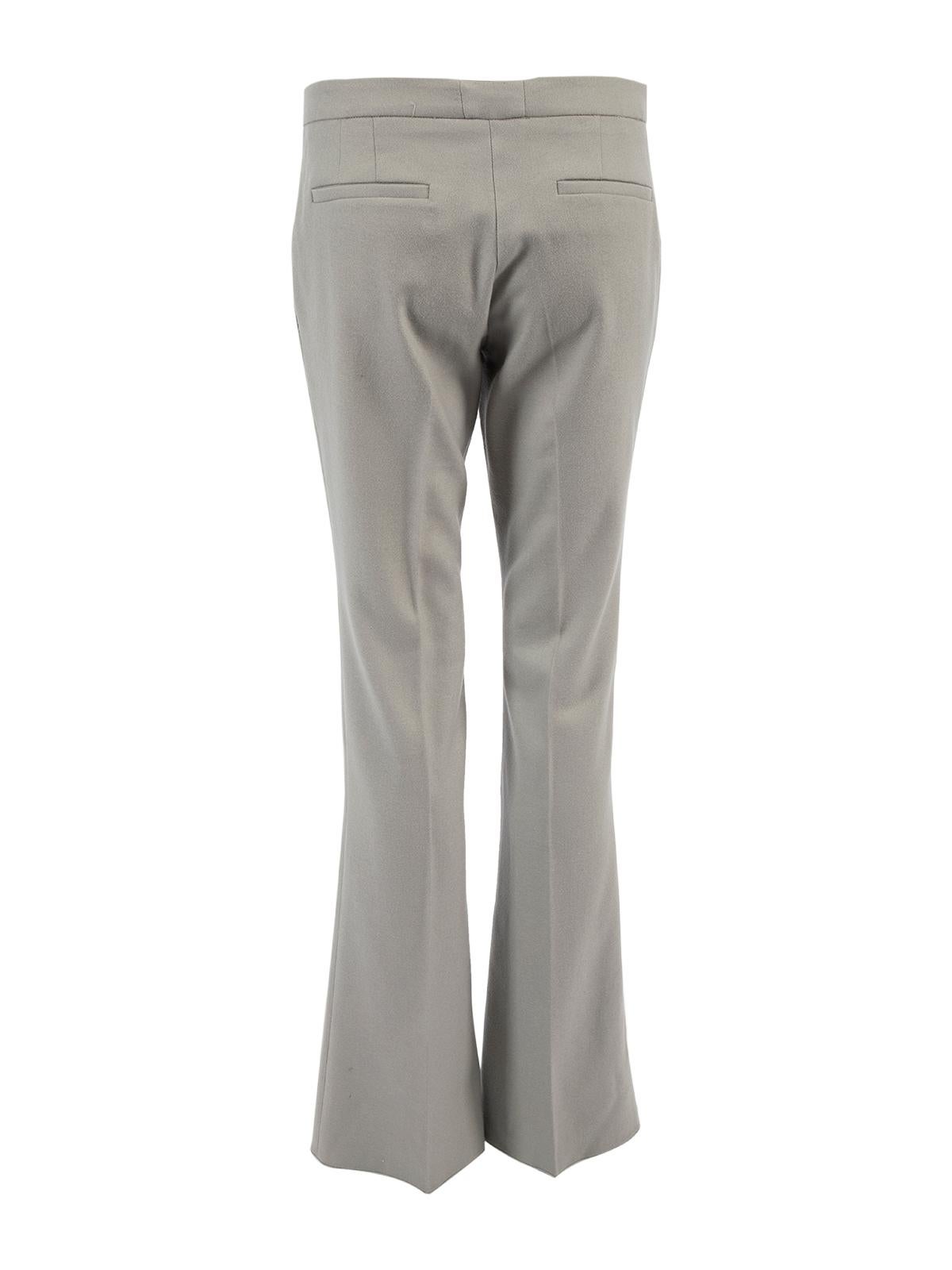 Gucci Women's Wool Blend Straight Leg Trousers In Excellent Condition In London, GB