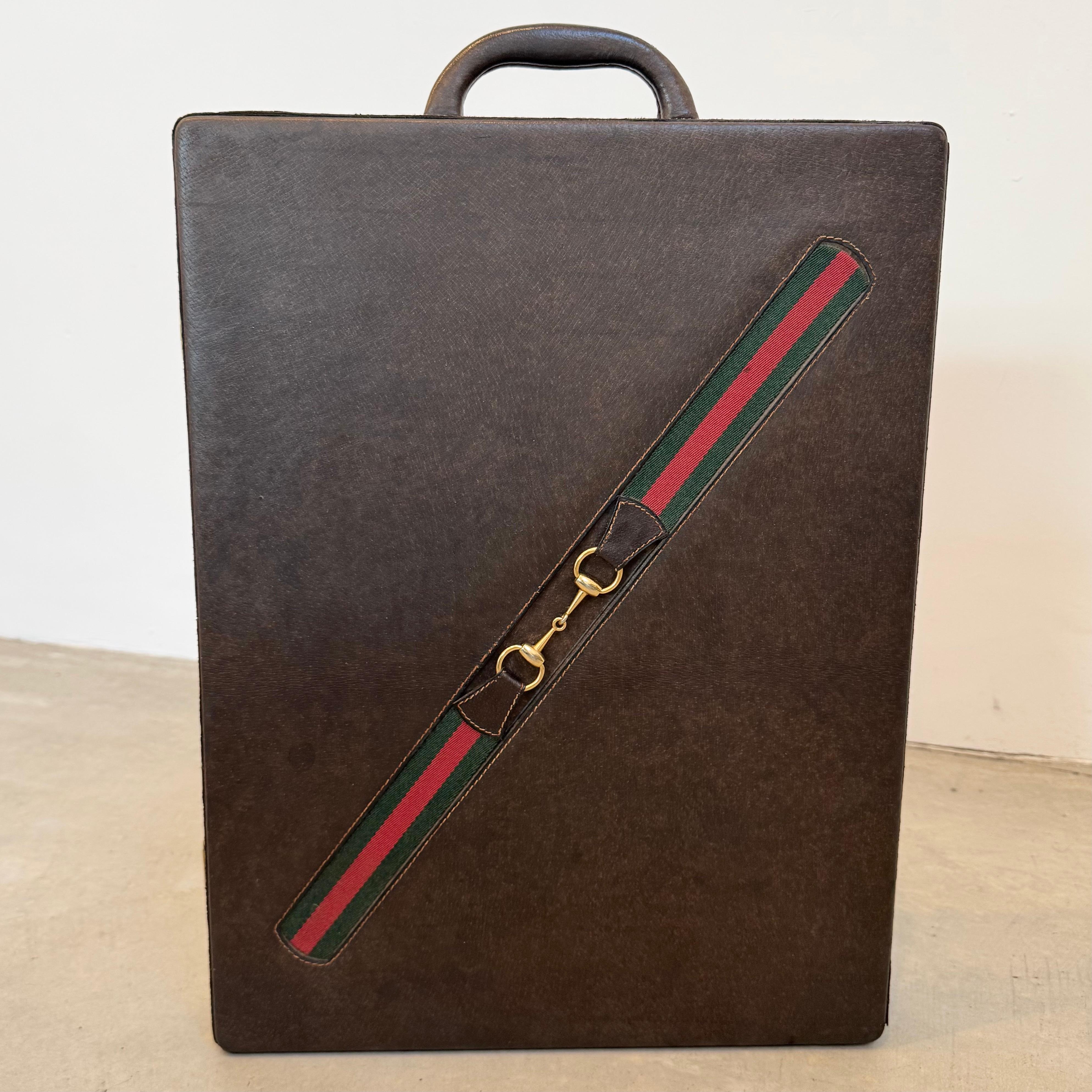 Backgammon-Set aus Holz und Leder von Gucci, 1970er Jahre, Italien (Ende des 20. Jahrhunderts) im Angebot