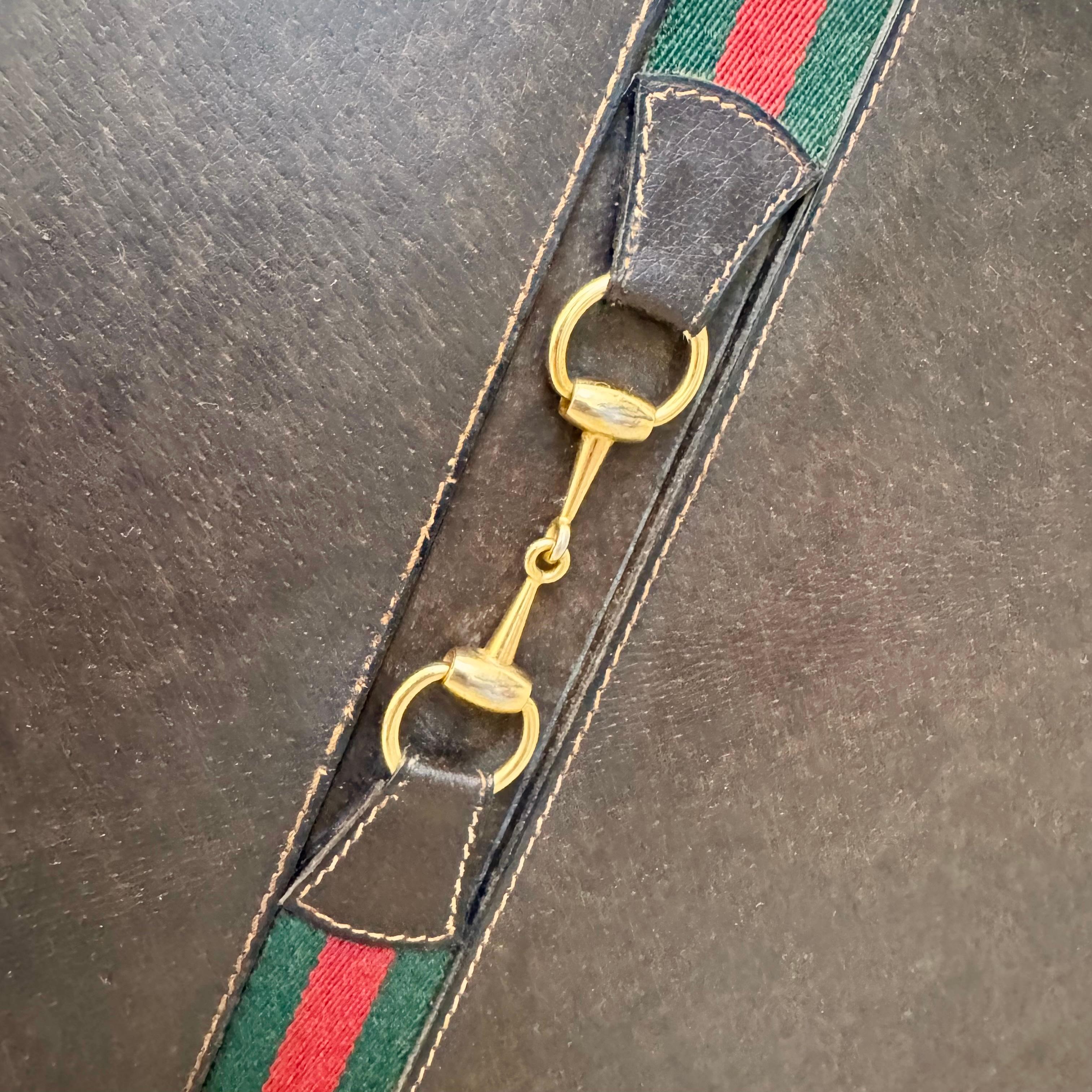 Backgammon-Set aus Holz und Leder von Gucci, 1970er Jahre, Italien im Angebot 1