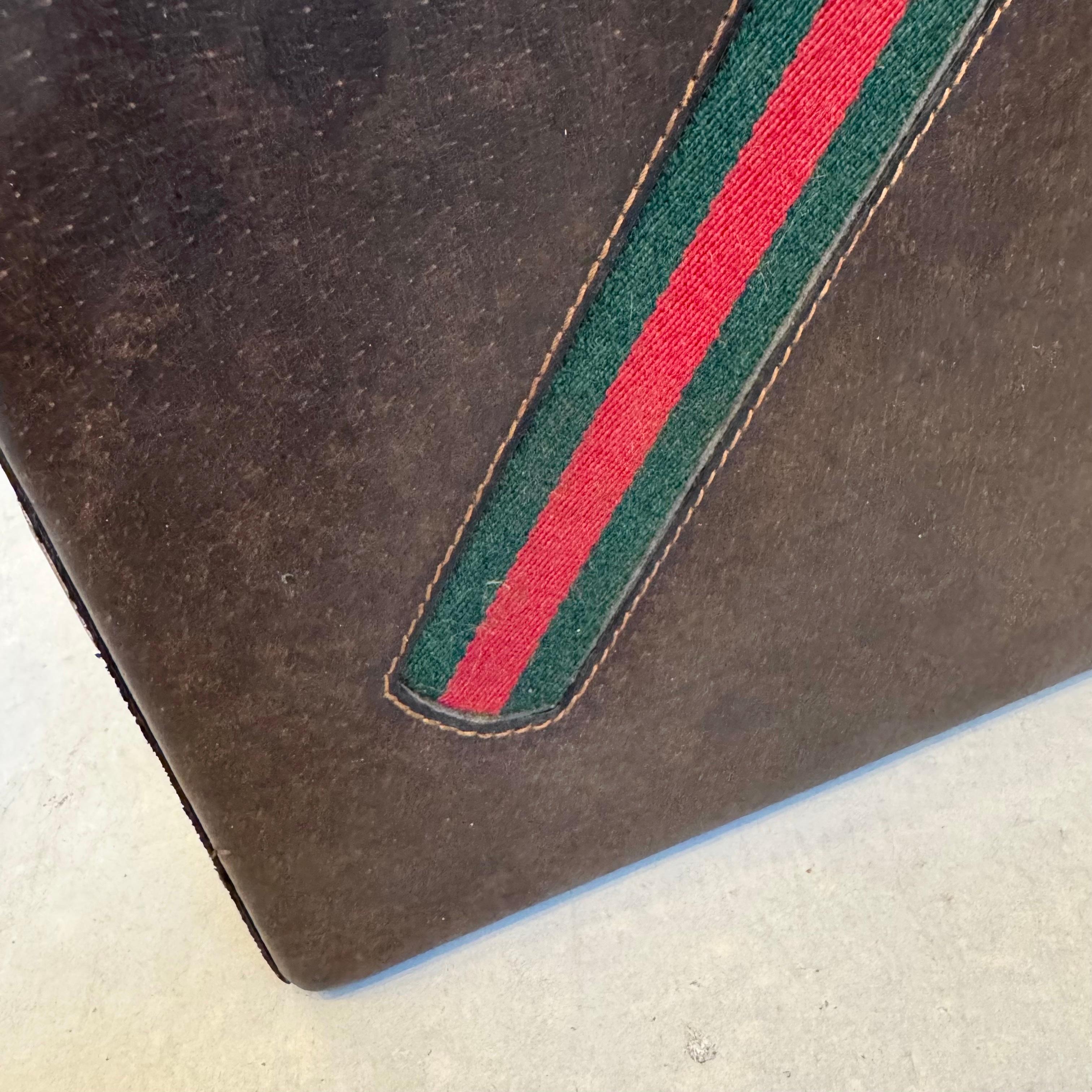 Backgammon-Set aus Holz und Leder von Gucci, 1970er Jahre, Italien im Angebot 2