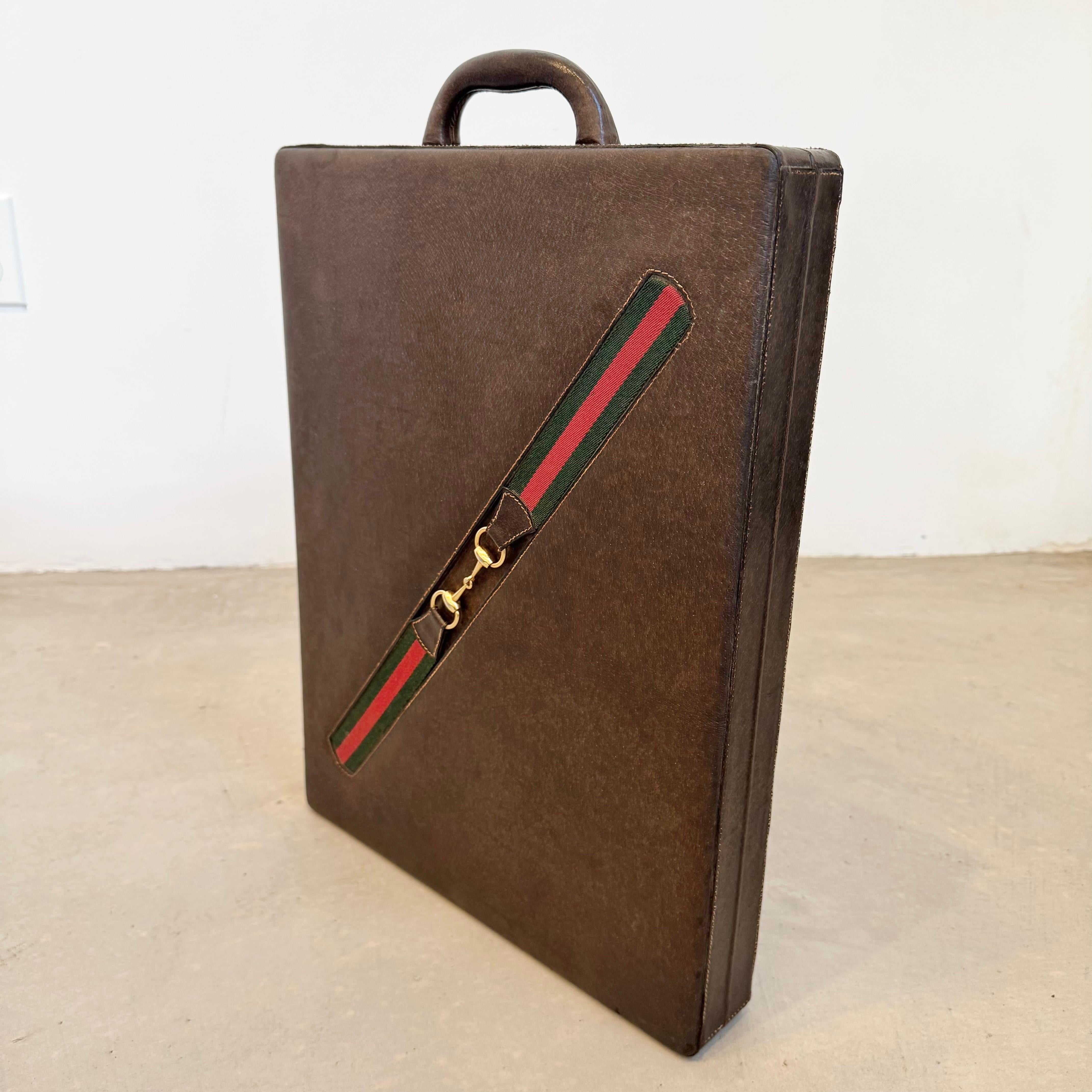 Backgammon-Set aus Holz und Leder von Gucci, 1970er Jahre, Italien im Angebot 3