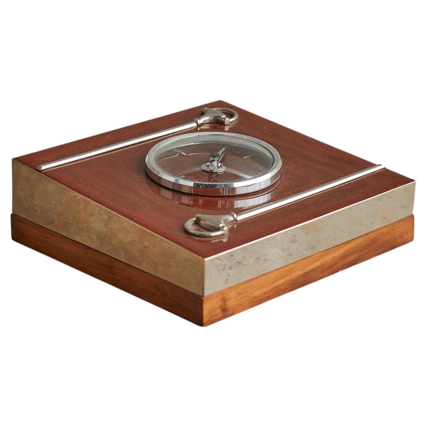 Orologio in Wood + Chrome di Gucci, anni '70 in vendita