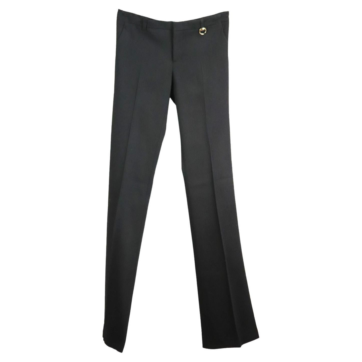 Gucci Black Cotton Casual Pants main image 0