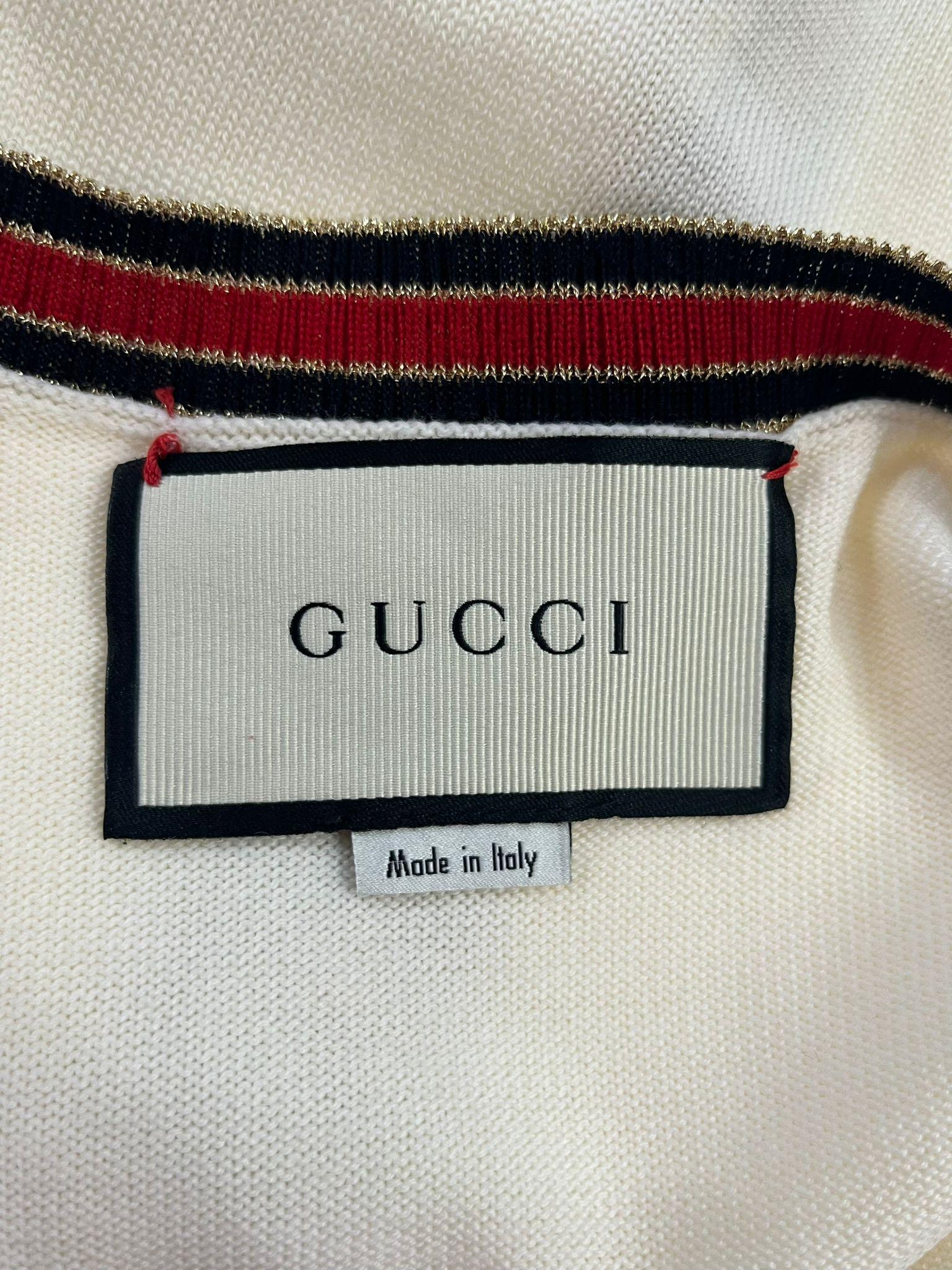 Gucci Wool Cardigan With Pearl Buttons 2