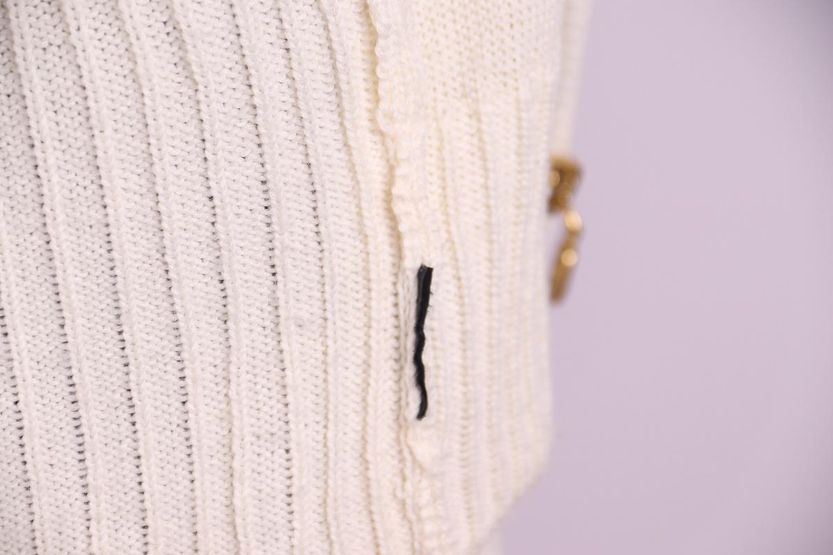Gucci  Wollstrickjacke mit Reissverschluss (Beige) im Angebot