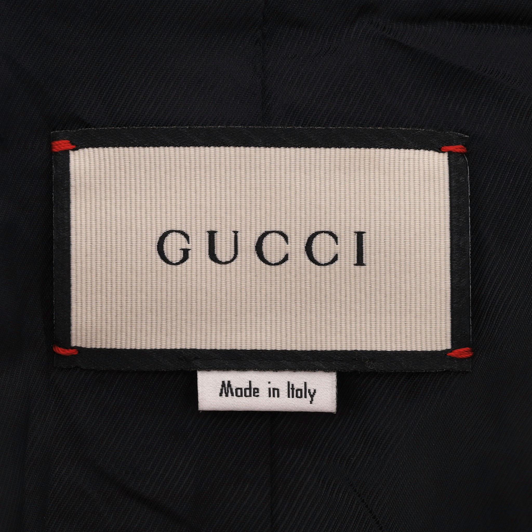 Gucci Wool Checked Floral Jacket & Trousers Suit For Sale 3