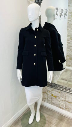 Gucci Wool Coat With Pearl Buttons