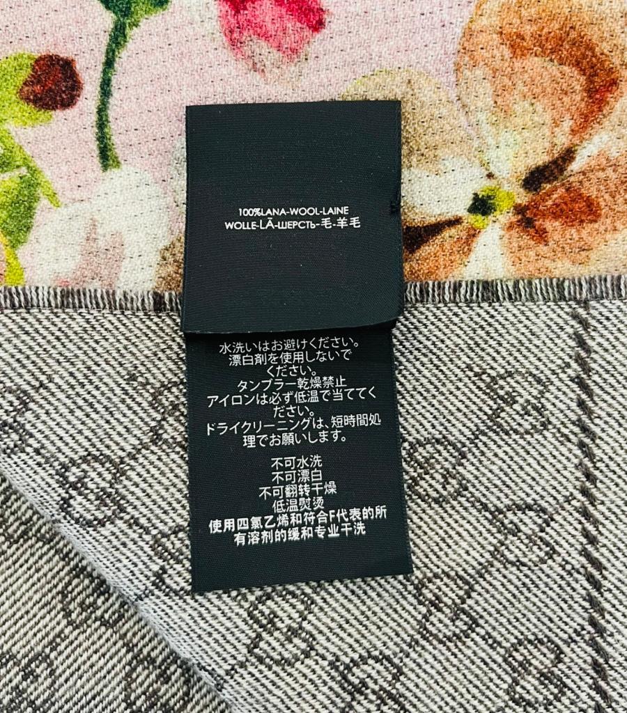 Écharpe Gucci GG Monogram Miniorophin en laine en vente 3