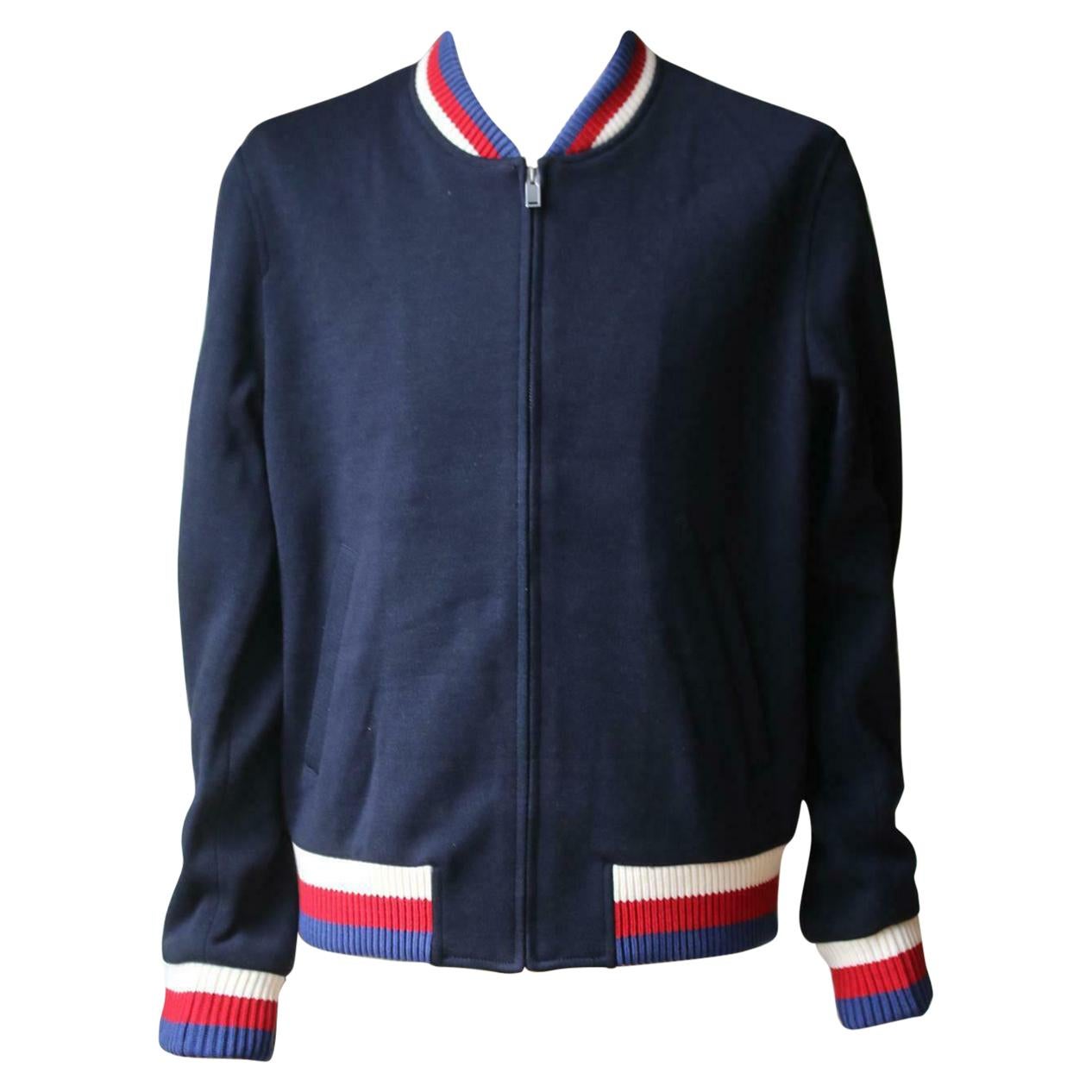 Gucci Wool Jersey Bomber Jacket