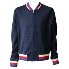 Used Gucci Wool Jersey Bomber Jacket