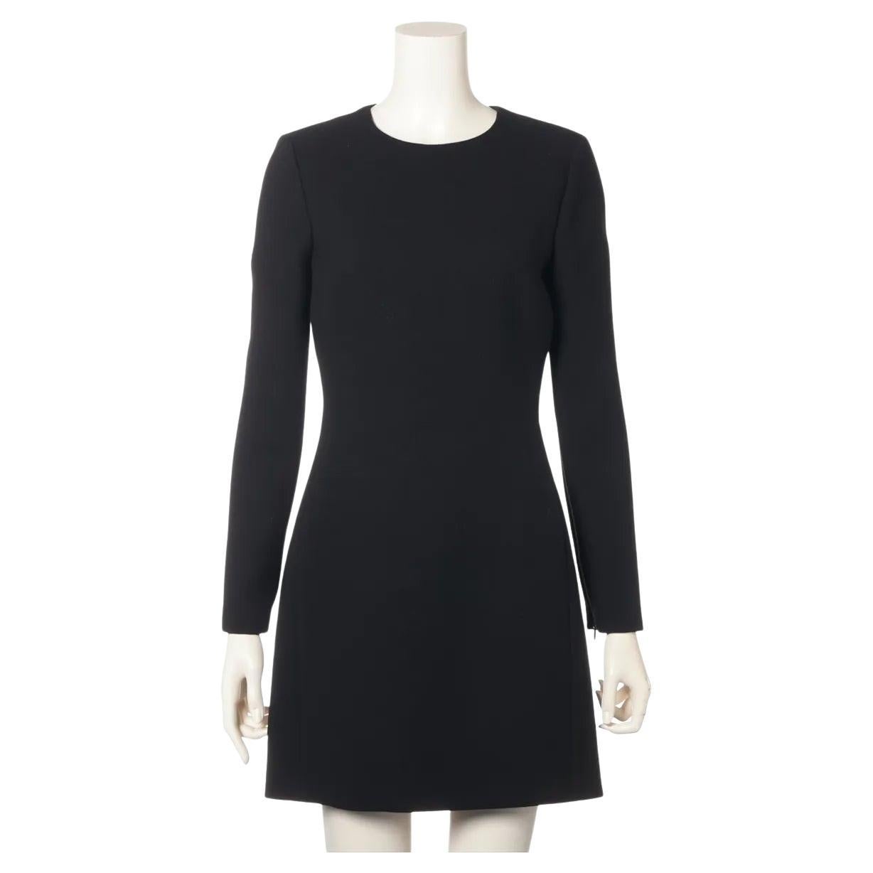 Gucci Wool Long Sleeve Dress Black