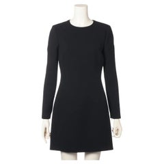 Gucci Wool Long Sleeve Dress Black