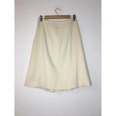 Mid-Length Rock aus Wolle von Gucci in Weiß