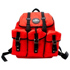 Gucci x 100 Thieves Red Off-The-Grid Nylon Backpack