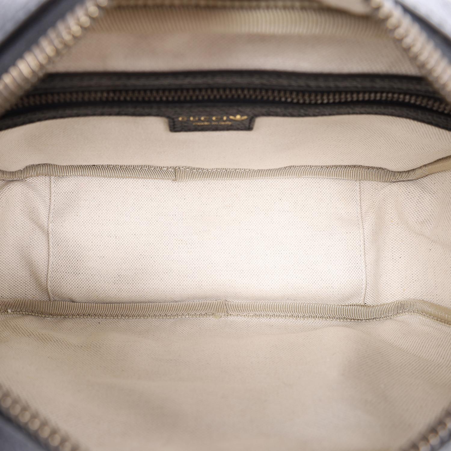 Gucci x Adidas Crystal Vintage Monogram Small Messenger Bag Blue For Sale 7