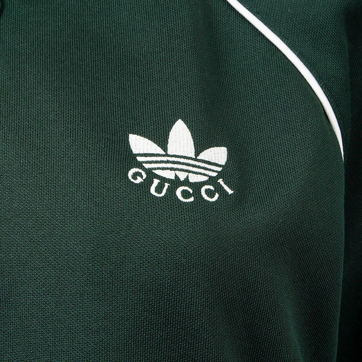 GUCCI X ADIDAS forest green 2022 STRIPED BOMBER Jacket M 2