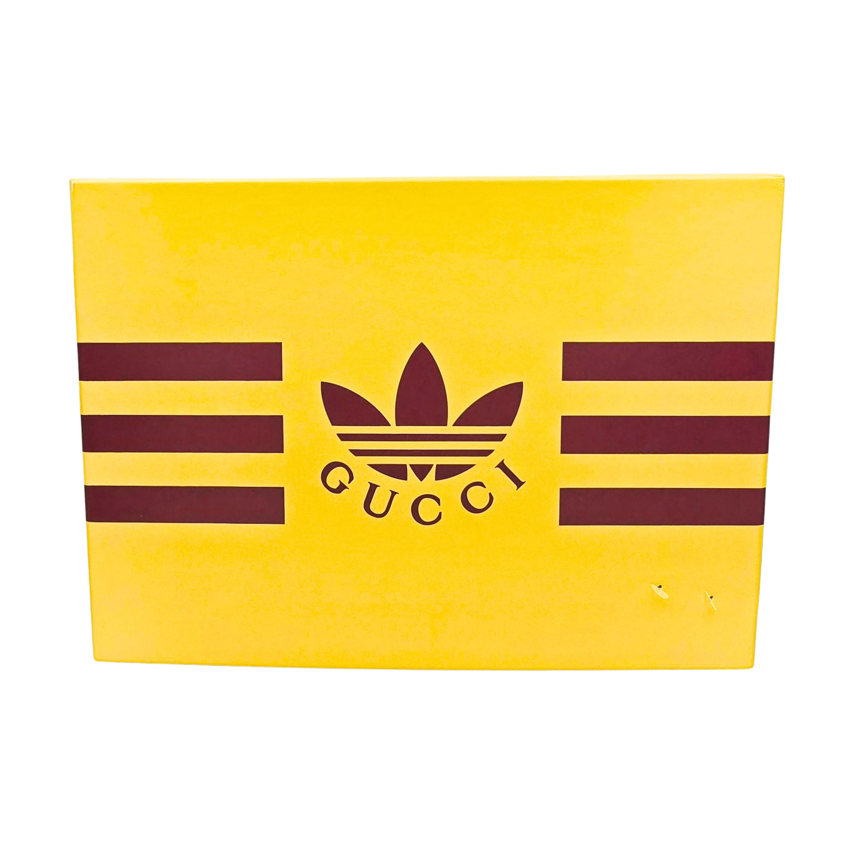 Gucci  X ADIDAS Ginza  Gold Calfskin Demetra Gazelle Wedge Sneakers UK 5  US 6 For Sale 5