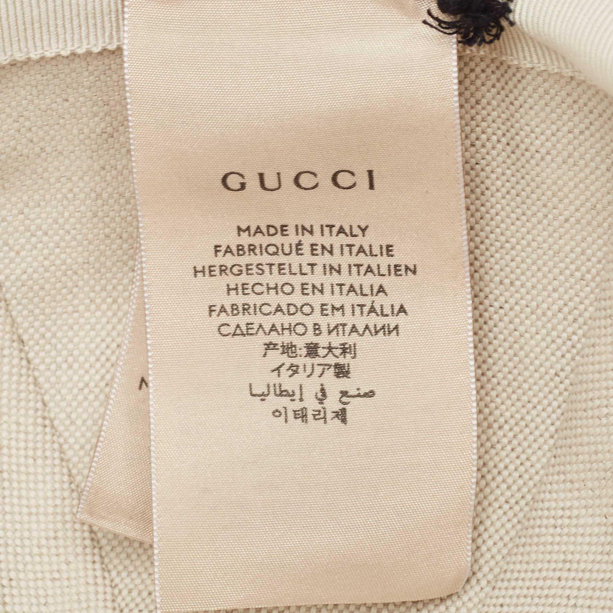 Vert Gucci X Adidas Green GG Supreme cape de baseball en toile enduite S