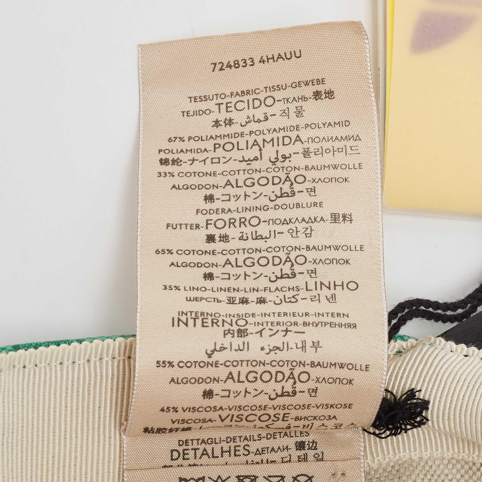 Gucci X Adidas Green GG Supreme cape de baseball en toile enduite S Bon état à Dubai, Al Qouz 2