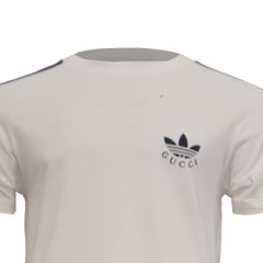 Gucci x Adidas Logo-print T-Shirt in White Cotton