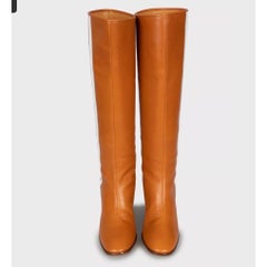 Gucci x Adidas Orange Leather Boots Size 40