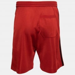 Gucci X adidas Red GG Monogram Knit Bermuda Shorts M