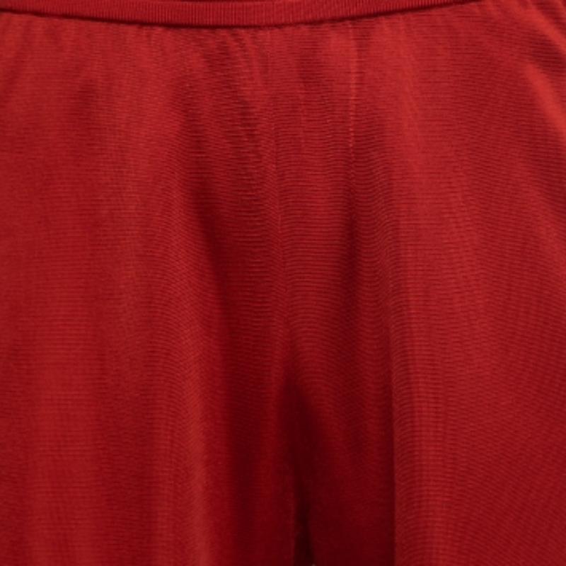 Gucci X adidas Red GG Monogram Knit Bermuda M Excellent état - En vente à Dubai, Al Qouz 2