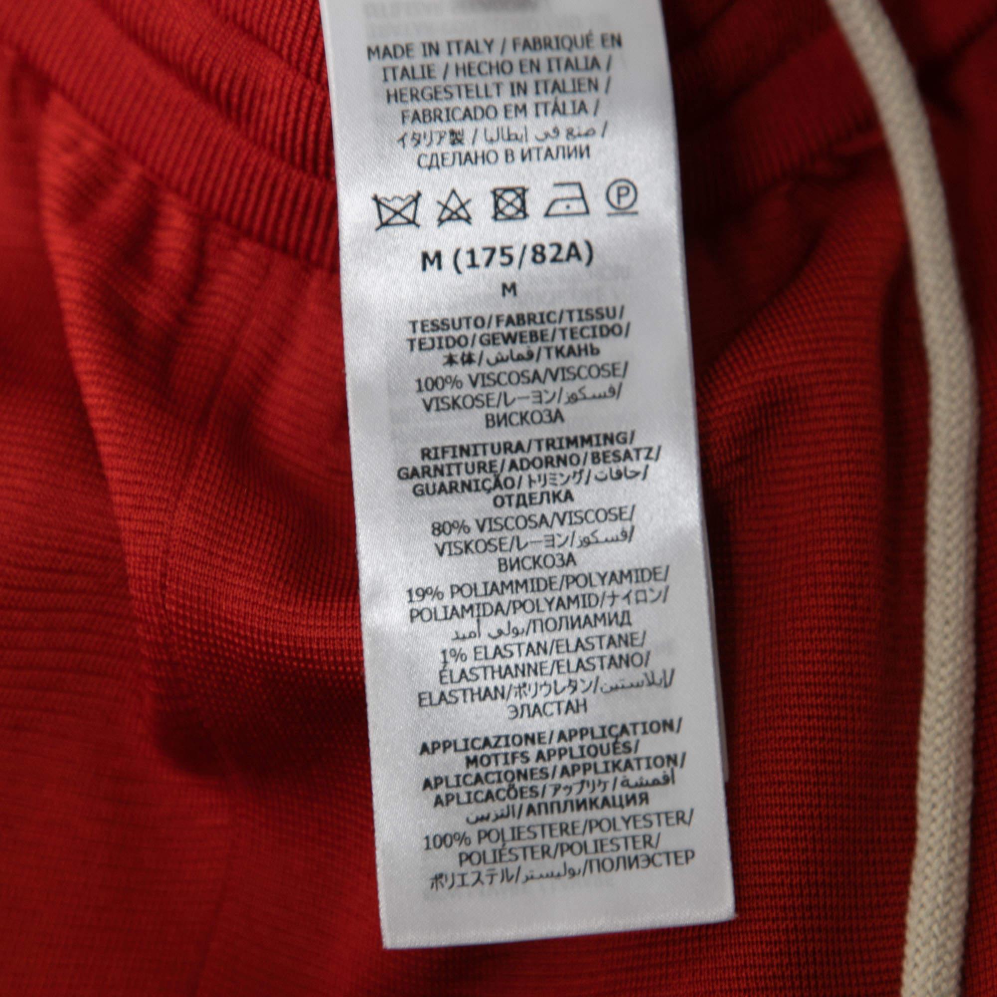 Gucci X adidas Red GG Monogram Knit Bermuda M Pour hommes en vente