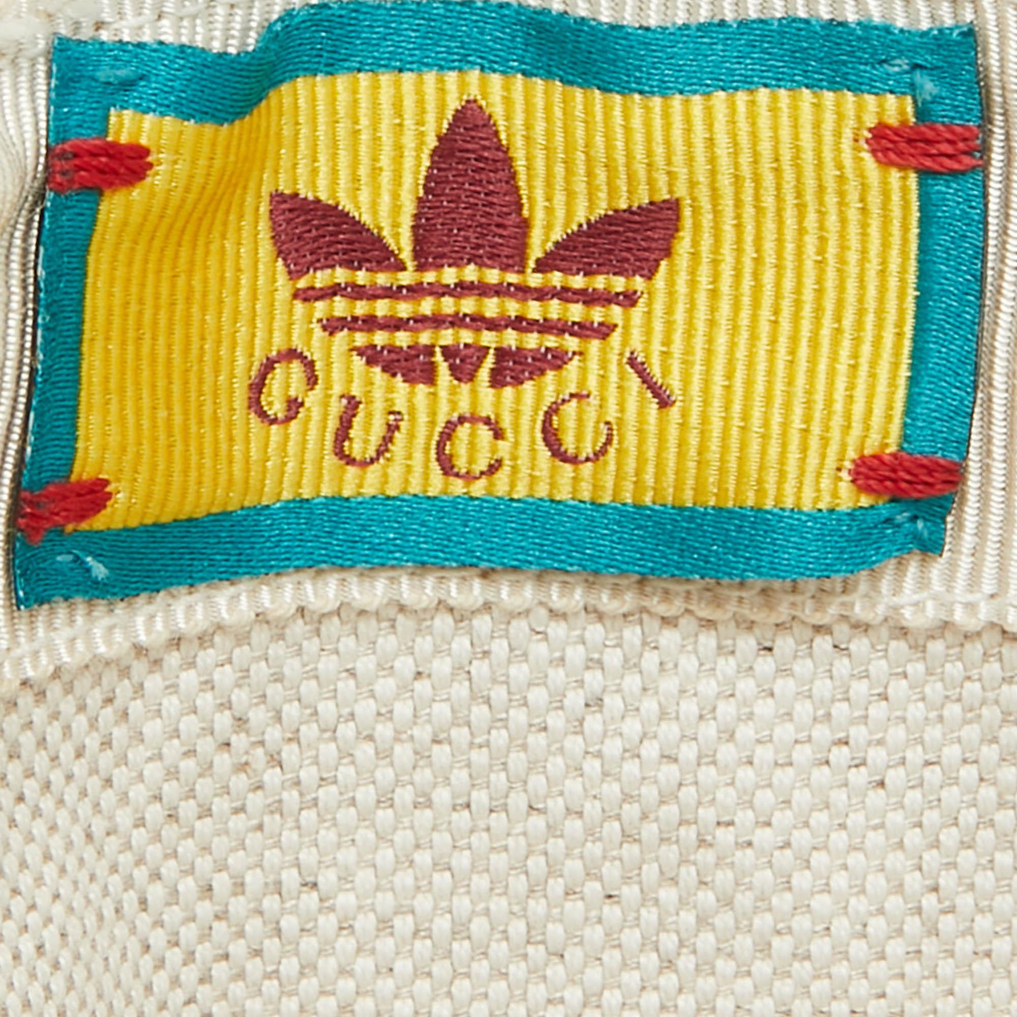 Gucci X Adidas Yellow GG Coated Canvas Baseball Cap XS 2