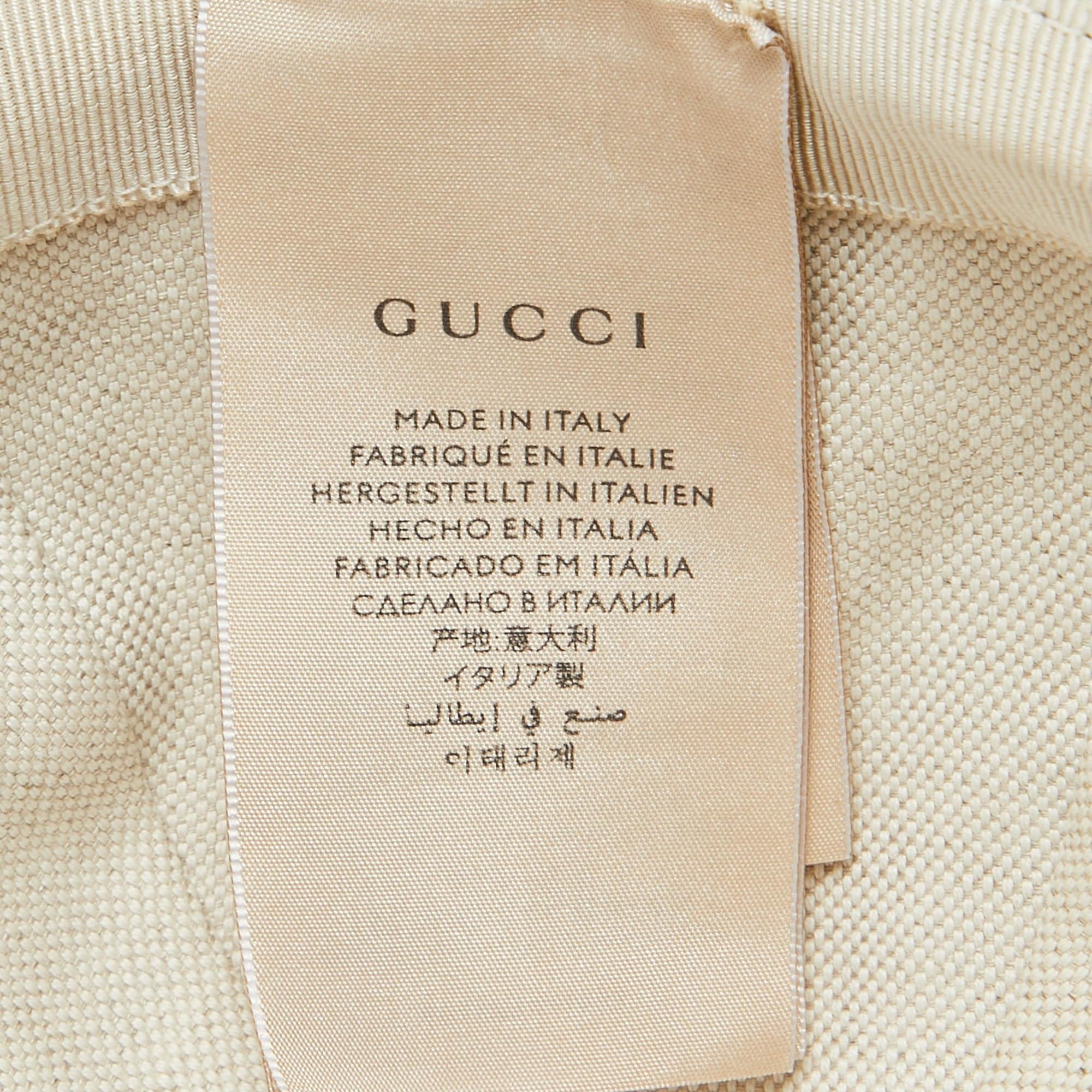 Gucci X Adidas Yellow GG Coated Canvas Baseball Cap XS 3
