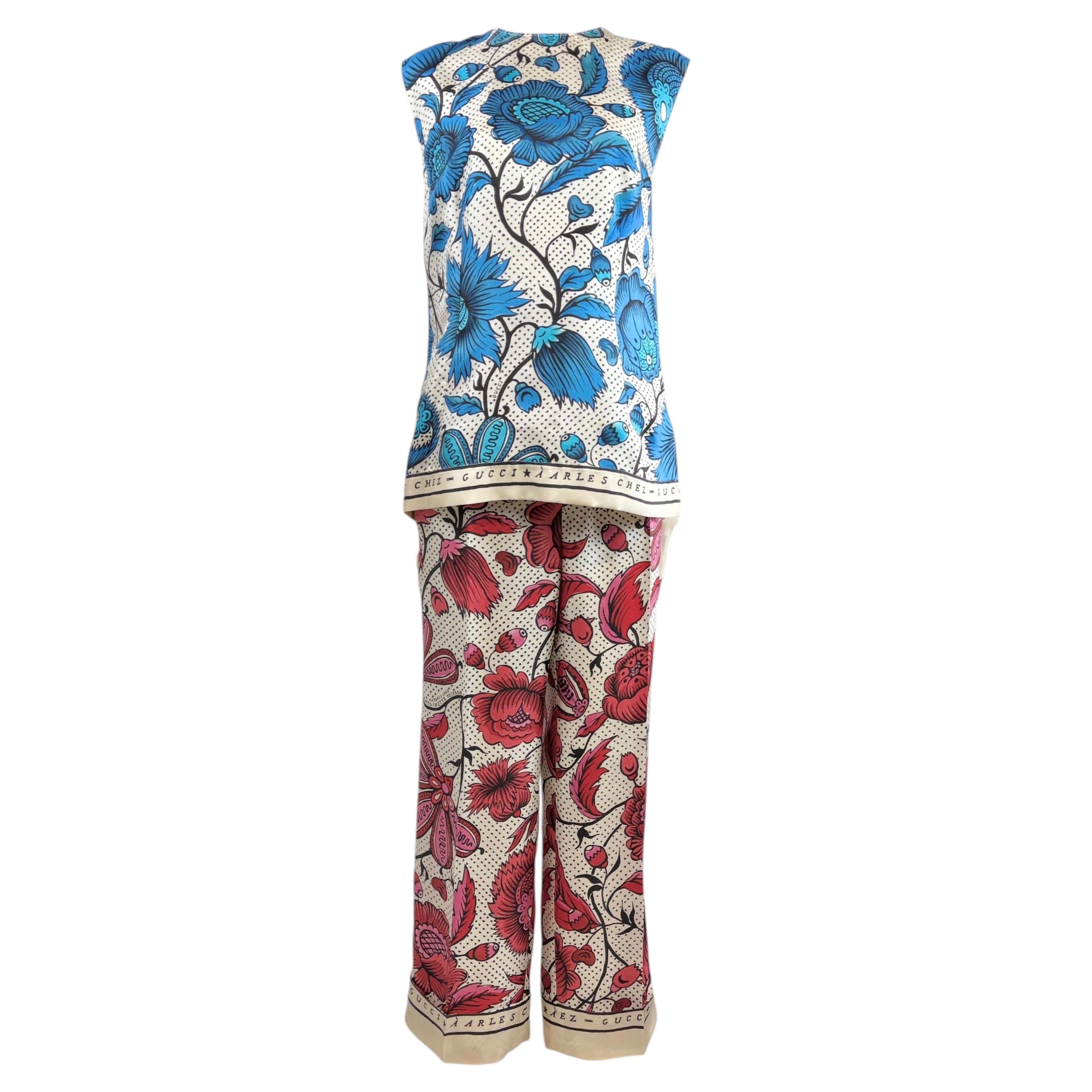 Gucci X Alessandro Michele Resort 2019 Collection Antoinette Poisson Silk suit