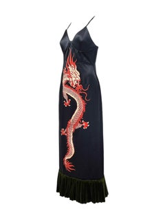 Gucci X Alessandro Michele Frühjahr 2022 Look 93 Langes Drachenkleid