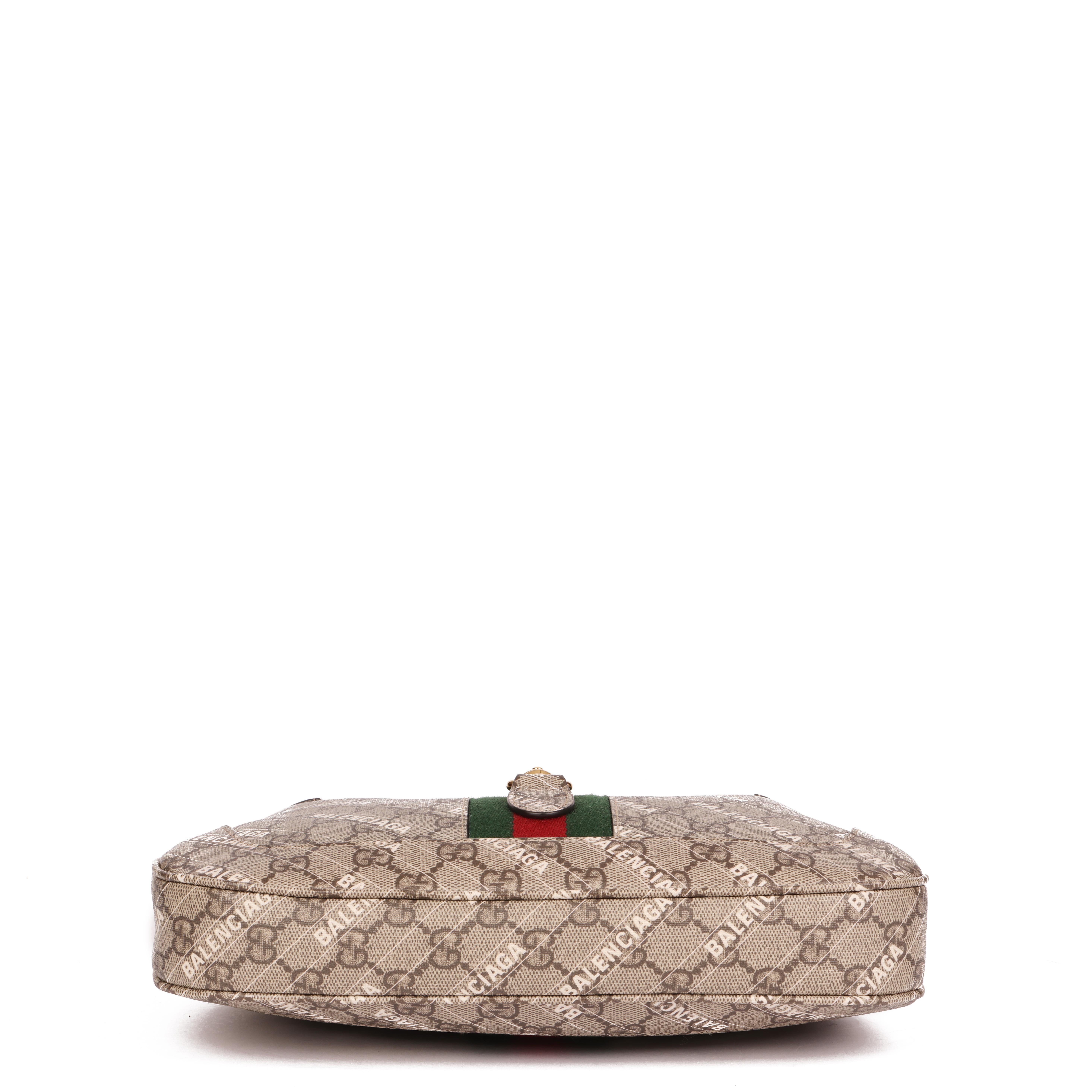 GUCCI x Balenciaga Beige GG Supreme Canvas The Hacker Project Web 1961 Jackie 2