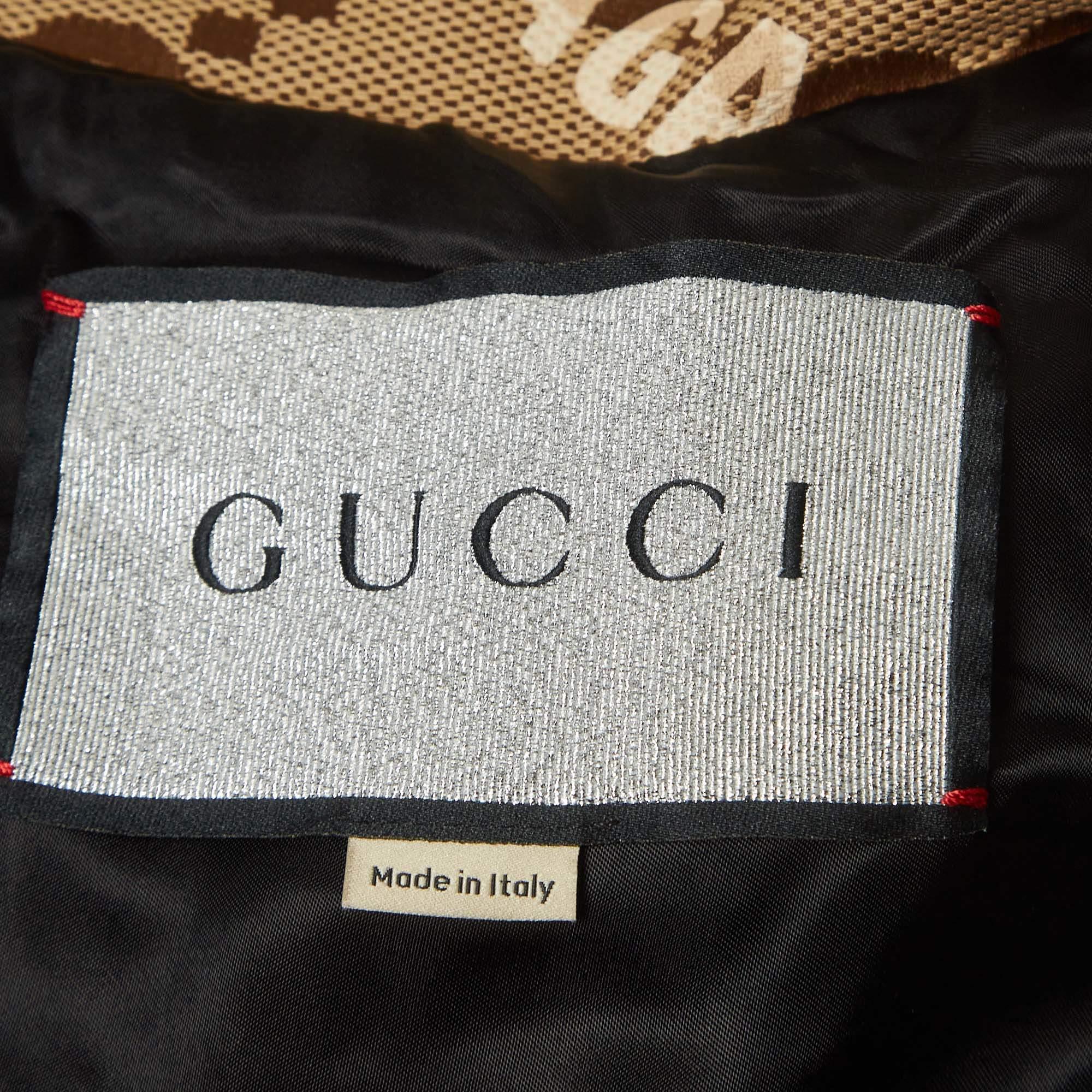 Women's Gucci x Balenciaga Beige Jumbo GG Canvas The Hacker Project Jacket M