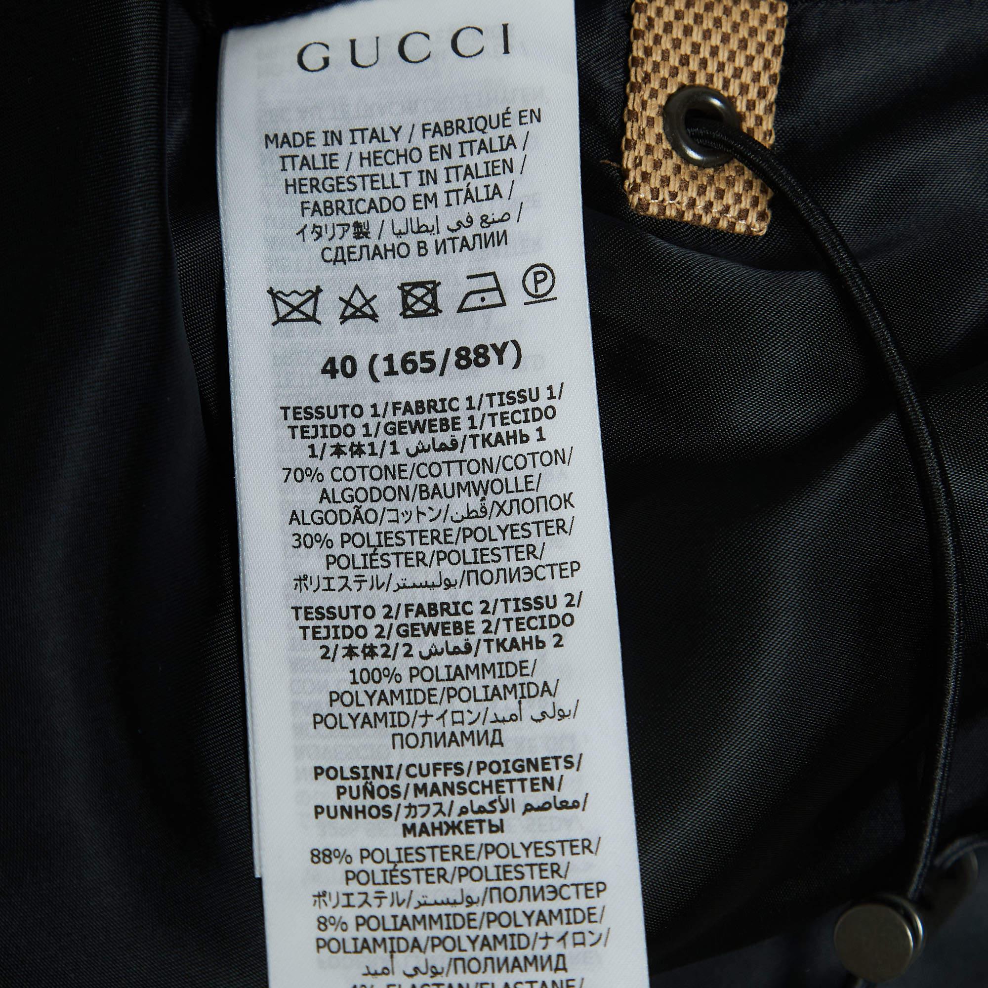 Gucci x Balenciaga Beige The Hacker Project Jumbo GG Canvas Jacket S For Sale 2