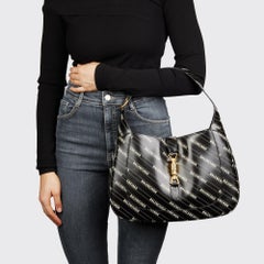 Gucci x Balenciaga 2021 Black Calfskin Hacker Project 1961 Jackie Shoulder Bag