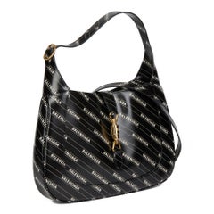 GUCCI x Balenciaga Black Calfskin Leather The Hacker Project Small 1961 Jackie