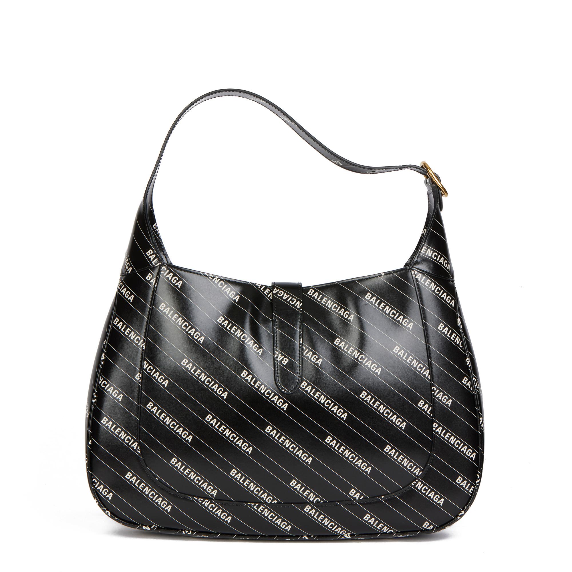 GUCCI x Balenciaga Black Calfskin Leather The Hacker Project Small 1961 Jackie For Sale 1