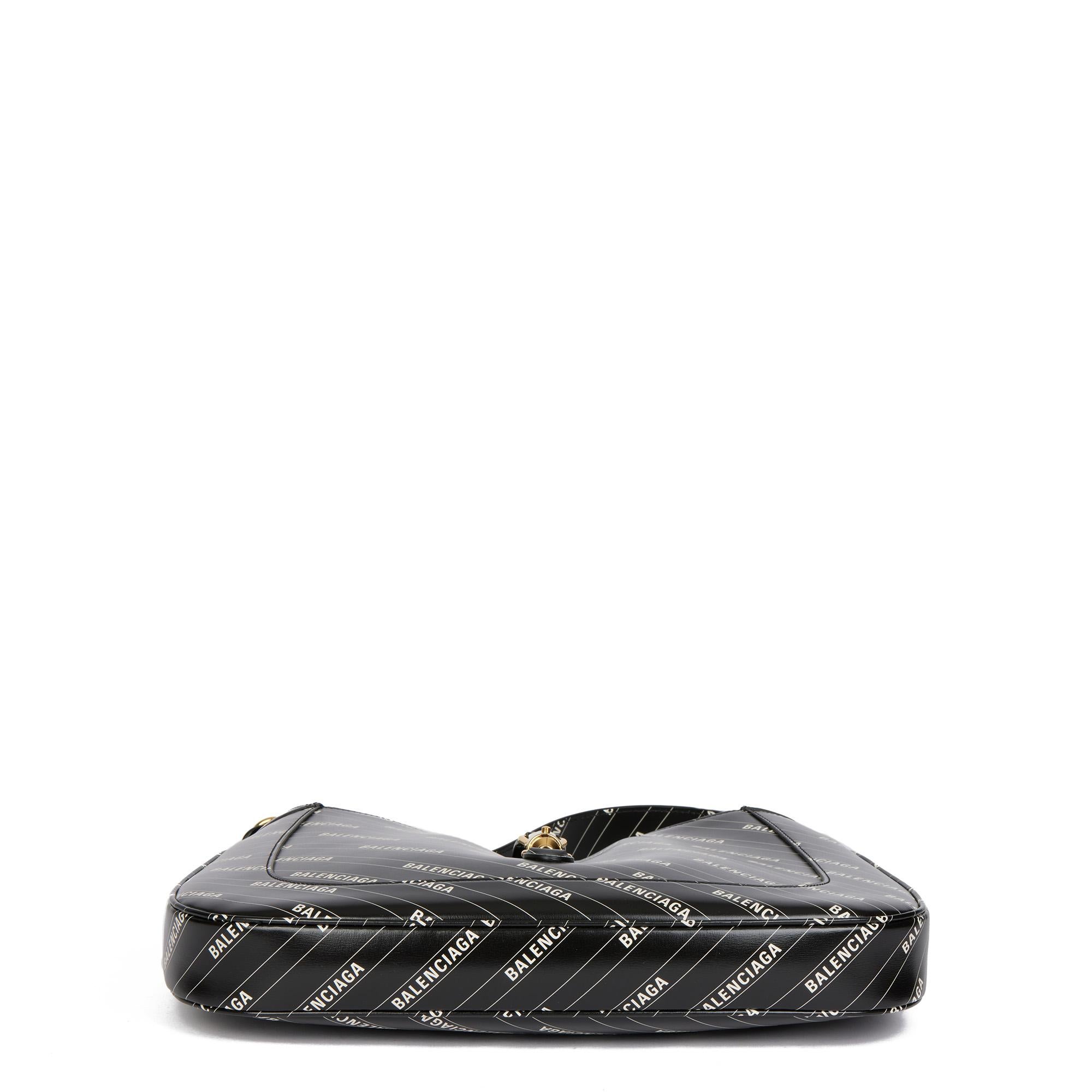 GUCCI x Balenciaga Black Calfskin Leather The Hacker Project Small 1961 Jackie For Sale 2