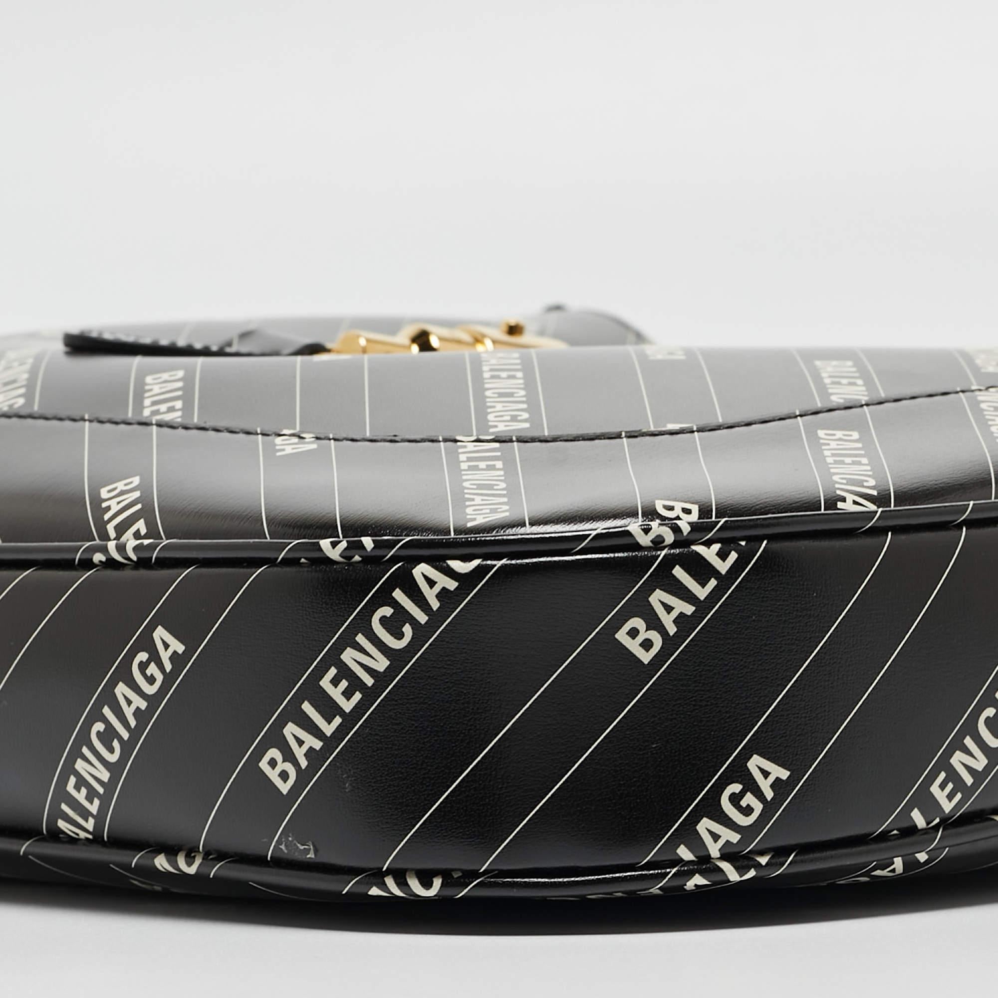 Gucci x Balenciaga Black/White Leather Medium Project Jackie 1961 HobO 2