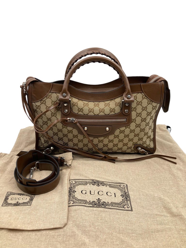 Gucci x Balenciaga City GG Supreme For Sale at 1stDibs | gucci and  balenciaga bag, gucci/balenciaga bag, gucci x balenciaga city bag