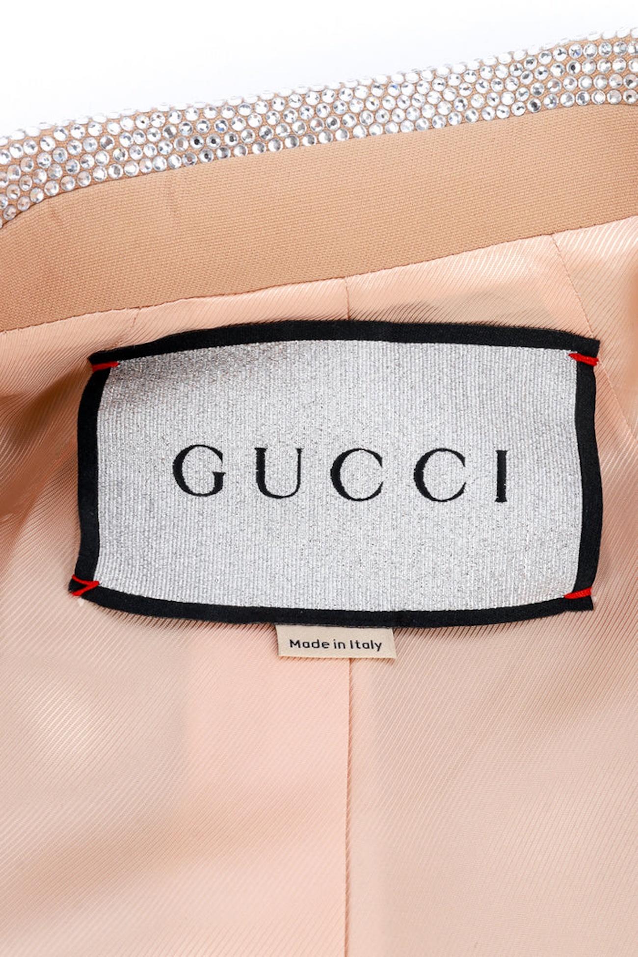 Women's or Men's Gucci X Balenciaga Crystal Logo Hourglass Jacket (Small) For Sale